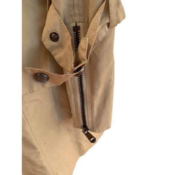Andrew Marc Double Breasted Trench Coat Tan L - Picture 5 of 7